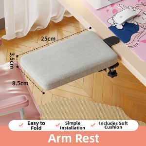 evesigar | Foldable Armrest Desk Extension Arm Support and Mouse Pad
