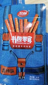 ขนม หม่าล่ารสเผ็ด ราชาหม่าล่าเส้นกลม รสเผ็ด  (เลขหน้าซองคือวันผลิต)ขนาด18-90 กรัม