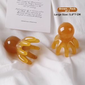 Octopus Design Massage Comb Scalp Treatment Large Wide Tooth Scratch Brush Hair Care Instrument Pressure Point Stimulation