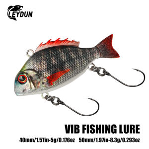 LEYDUN VIB Sinking Swimbait Fishing Lures 5g 40mm 8.3g 50mm Lifelike Dynamic Vibration Winter Sea Fishing Baits Wobblers Bait