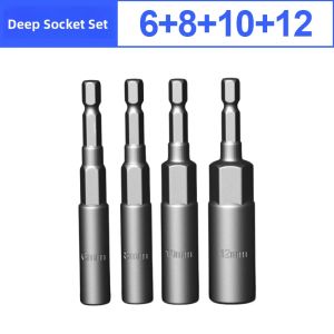 LECAN | Extended Socket Set with Hex Key and Electric Wrench for Drill
