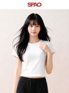 spao | Slim Fit Short Basic T-shirt