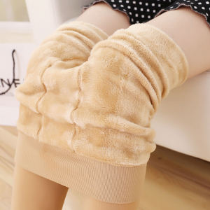 กางเกงขายาวทรงเข้ารูปหนาแบบใหม่สำหรับผู้หญิงในฤดูใบไม้ร่วงและฤดูหนาว กางเกงขายาวแบบใสเปล่าป้องกันการติดกัน เส้นใยไนลอน 100%