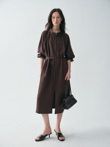 epoque de rueen | Slimming Stand-collar Insert Sleeve Spring Dress