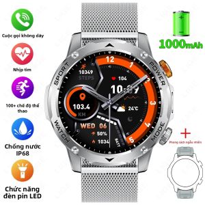 LIGE | Đồng Hồ Thông Minh Nam LIGE Màn Hình Lớn 1.7 Inch Pin 1000mAh Cuộc Gọi Bluetooth IP68 Chống Nước Theo Dõi Sức Khỏe Theo Dõi Giấc Ngủ Cho Android & iOS