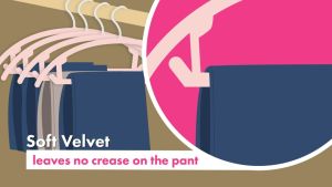 【Buy 19SGD Get Free Folding Hanger】SOGA Hangers for Clothes Velvet Hanger Anti Slip Hangers for Clothes 360 Rotating Space Saving