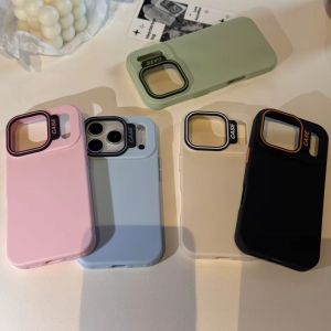 เคสโทรศัพท์ซิลิโคนแบบนิ่มด้านลายมาการอง สำหรับ iPhone 17 Air 16 15 14 13 12 11 Pro Max Plus สีพื้น ป้องกันแรงกระแทก