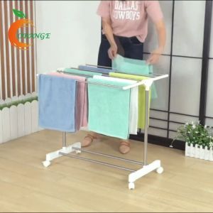 DTG ราวตากผ้าเช็ดตัว 7ช่อง ราวแขวน ประกอบง่าย กันนำ สำหรับคอนโด รางตากแข็งแรง ส่งจากกรุงเทพ