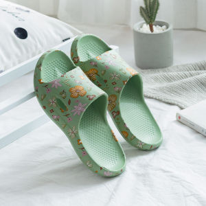 Viblen Indoor Slippers Womens Summer Home Soft Bottom Bath Non-Slip Ladieswear Womens Summer Outwear Eva Sandals