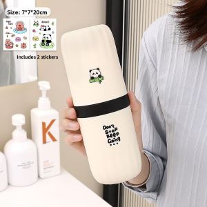 Portable Travel Toothbrush Set Wash Cup Storage Box Mouth Rinse Cup Dental Care Accessories for Students in Dormitory