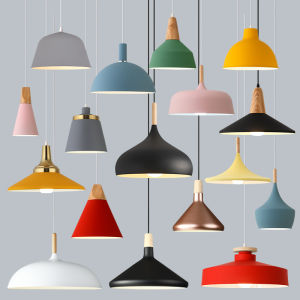 Northern Europe Single-Head Creative Personality Chandelier Simple Modern Restaurant Restaurant Clothing Barber Milk Tea Shop Industrial Style Lampshade