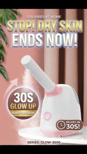 [SG Stock] Nano Ionic Facial Steamer | Warm Mist Face Sprayer | Deep Hydration & Pore Cleansing | Home Spa Sauna for Blackhead Removal | 30s Fast Steam