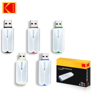 Kodak | 5pcs Kodak 16GB USB 2.0 Flash Drive High Speed U Disk - 5 Colors All-in-One Portable Storage Multi-Device Support