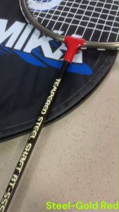 [Value] Aluminum/Steel Badminton Racket with String (1PCS) Raket Badminton with FREE Cover