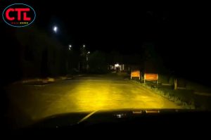 Đèn led pha cos gầm V10 Pro 3 mầu chip led 360 sương mù phá sương bao quanh cho ra độ sáng rộng đều đá xa tốt xe ô t