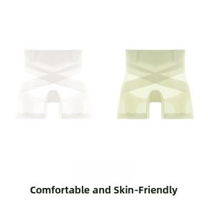 Miiow | High-Waist Seamless Ice Silk Anti-Bacterial Womens Underwear Three-In-One Safety Briefs Flat-Legged Comfortable Summer Panties