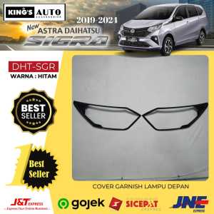 Cover Garnish Lampu Depan Daihatsu Sigra 2019 - 2024 Hitam Doff