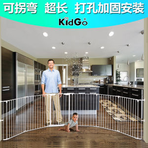 Kidgo รั้วกั้นเกมรั้วกั้นยาวพิเศษสำหรับเด็กและทารกรั้วกั้นบันไดระเบียงรั้วกั้น