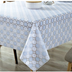 Waterproof Non-Slip Heat Resistant Plastic Tablecloth Rectangular PVC Dining Table Mat Book Desk Ins Style Tea Table Cloth