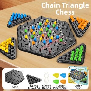 Children Logic Thinking Training Focus Geometric Triangle Board Game