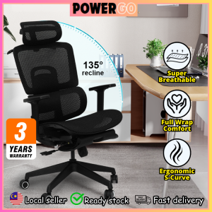3 Years Warranty Ergonomic Premium Mesh Chair Adjustable Armrests 3D Headrest Reclining Swivel Computer Chair Office Chair Gaming Chair