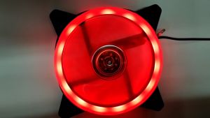 FAN CASE RED 12CM SINGLE RING COOL COLOUR FAN CASING 12 CM LED RING GAMING