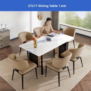 Rectangular Natural Marble Dining Table