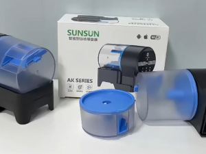 Máy Cho Cá Ăn Tự Động Của Hãng Sunsun AK-01S -AK-02 - Máy dùng pin dùng cho bể cá koi