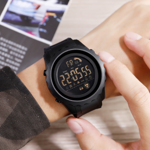【Promotion】SKMEI Watch For Men Smart Creative Fashion Sports Watch Pedometer Calorle Aims Student Watch Bluetooth Waterproof Remote Heartrate Monitoring Casual Watch Black Warrior Casio