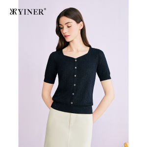 Slim Fit Elegant French Style Sparkly Knit Top