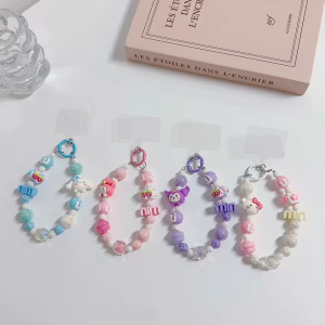(READY STOCK) Rantai Tali Gantung Fon Kuromi Melody Cinnamoroll Phone Chain Accessories Charm Hanging Wrist 可爱手机链