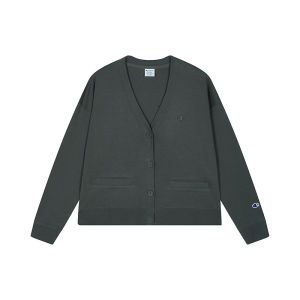 Champion | Womens Pure Color V-neck Cardigan Sweater