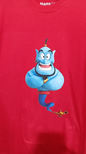 Kaos Pria Gambar 3D Premium Aladin Jin Katun 24s H0115 By Hans & Co