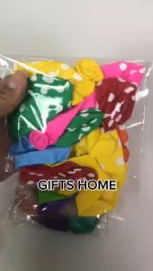 Balon Latex Bulat 12 inch Mix Metalik Doff Macaron Chrome Polkadot isi 10 20 30 pcs