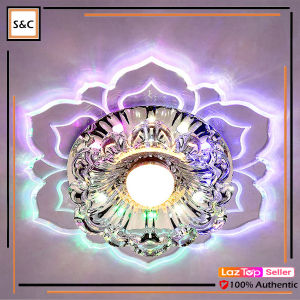 Chandelier Ceiling Sara Led Light Room Modern Crystal LED Ceiling Light Aisle Light Flower Shape Crystal Corridor Ceiling Light Home Decor Balcony Light Entrance Light Corridor Light