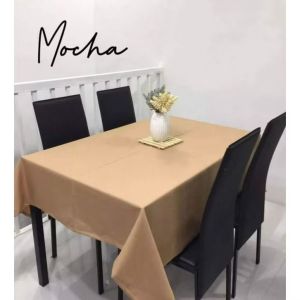 Plain Table Cloth Washable 4/6/8 Seater