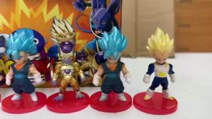 Bandai | 1-24pcs Dragon Ball Z Random Blind Box Set Anime Figure Super Saiyan Son Goku Vegeta Frieza PVC Model Collectible DBZ Doll Toys