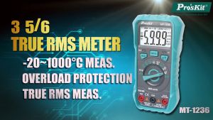 ProsKit MT-1236 3 5/6 TRUE RMS Digital Multimeter