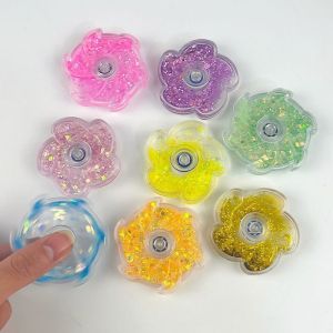 Bandai | Đồ Chơi Giảm Stress Xoay Nhanh Creative Quicksand Petal Fidget Spinner Đồ Chơi Giáo Dục Guka Bột Màu Sắc Sặc Sỡ Dành Cho Học Sinh