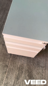steel mobile pedestal(NOT ASSEMBLED 60*50*39CM)