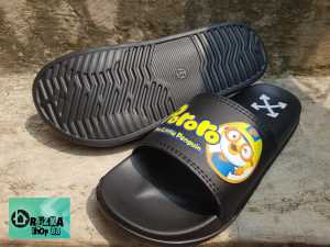 PORORO The Little Penguin Sandal Selop Anak dan Dewasa - Sandal Flip Flop Free paperbag - Sandal Anak Laki - laki dan Perempuan - Kekinian - REZKA SHOP 88