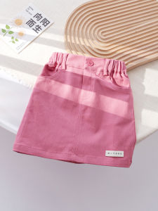 Summer Pink Versatile Childrens Half-Skirt