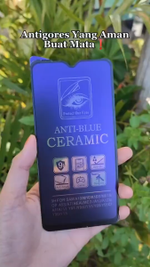ANTI GORES CERAMIC BLUE REALME 14 / 14T / 14X / 12X / 12+ PLUS / P1 / P3X / GT 7 / GT 7 PRO / NEO 7 / NARZO 70 TURBO / NARZO 80X ANTI GORES CERAMIC MATTE BLUE LIGHT ANTI BLUE RAY ANTI PECAH PELINDUNG LAYAR HP FULL COVER