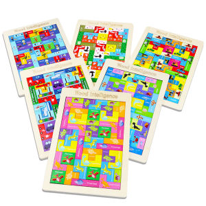 Educational Toddler Early Learning Wooden Jigsaw Puzzle