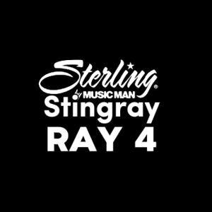 Sterling By Music Man StingRay RAY4 Electric Bass Guitar with Maple Fretboard - Chopper Blue ( STRRAY4-M1 CHB / RAY-4 )