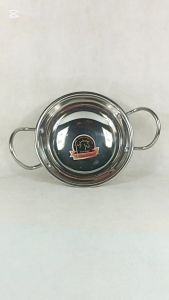 Wajan Kecil Stainless Lapisan Tembaga Non Magnetik Ramen Wok Multifungsi 16 Cm