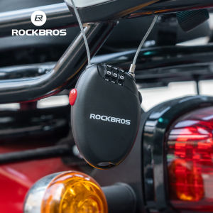 ROCKBROS Bicycle Password Lock ABS Durable Portable MTB Road Bike Cable Lock Lengthen Bike Helmet Anti Theft Lock