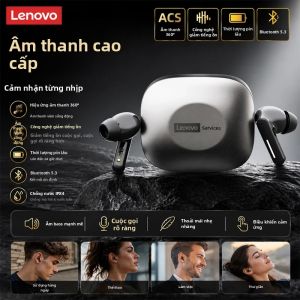 Lenovo | Tai Nghe Chơi Game Lenovo LE209 Không Dây Bluetooth 6.0 ANC Tai Nghe Giảm Tiếng Ồn Tuổi Thọ Pin 35H Tai Nghe Thể Thao Chống Nước