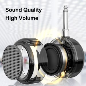 Portable Mini Speaker Mini Sound Box 3.5mm 6.35mm Jack Plug In External Speakers for Electric Blowpipe Guitar Mobile Phone Leadsound