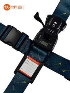 Original Brand Cross Luggage Strap Bag Packing Belt Password Lock Scale 40kg Handheld Electronic Scale Travel Suitcase Accessories